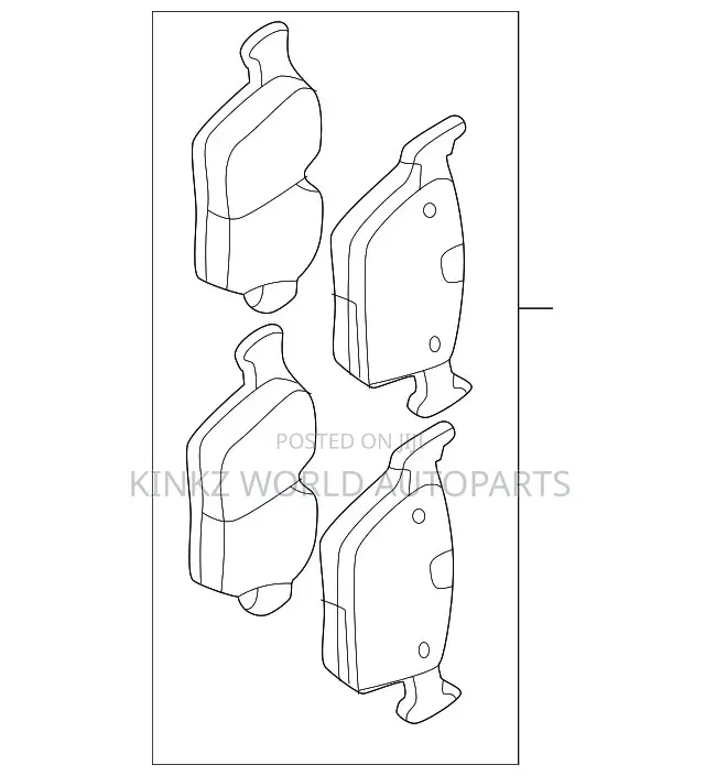 Lr160436 Discovery , Sport Range Rover Evoque Rear Brake Pad