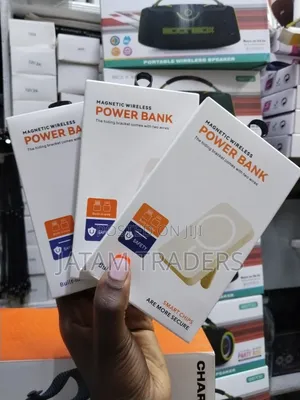 Magnetic Wireless Power Bank With Built in Cables