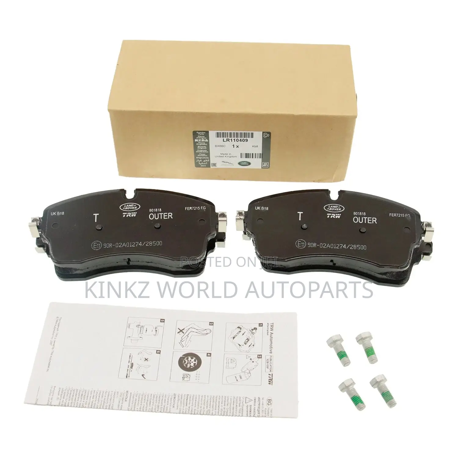 Land Rover Front Brake Pads Range Sport Discovery 5 Lr162044