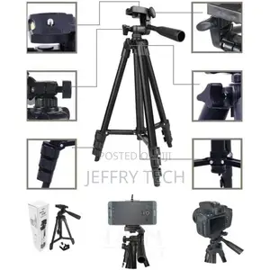 Portable Tripod. Tripod for Mobile and Camera - Lightweight Aluminum -