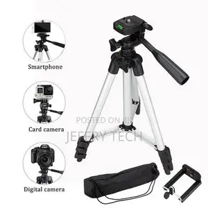Portable Tripod. Tripod for Mobile and Camera - Lightweight Aluminum -
