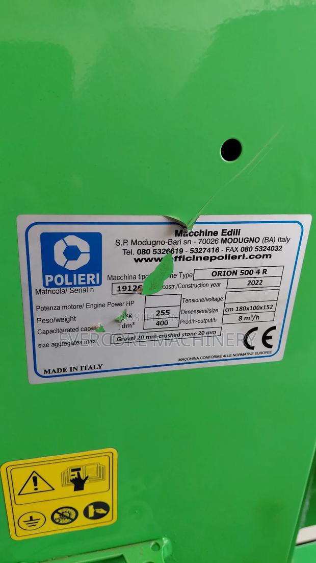 500l Diuseless Concrete Mixer Italy Technology. - thumbnail 3