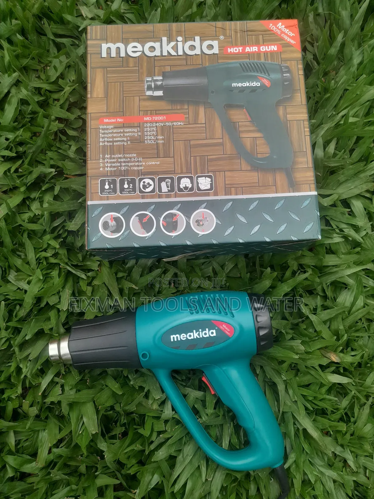 Meakida Water Sealer Heat Gun 2000 Watts