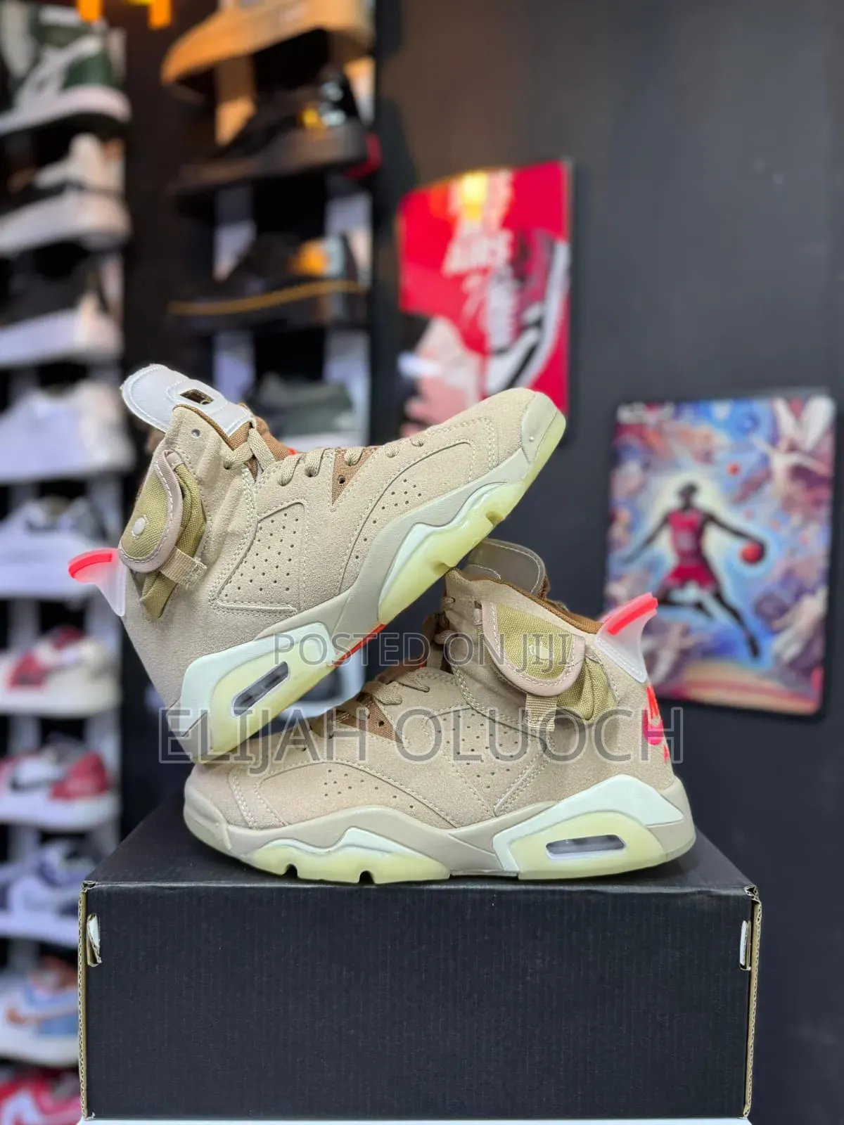 *Travis Scott X Air Jordan 6 Retro “British Khaki”