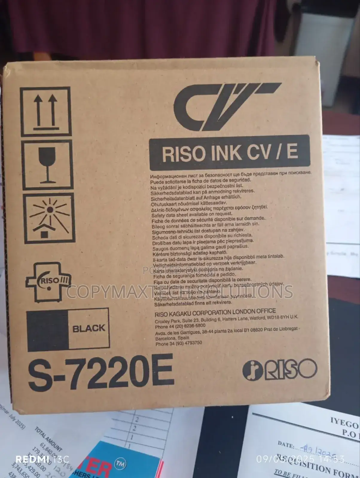 Risograph S7220e Inks