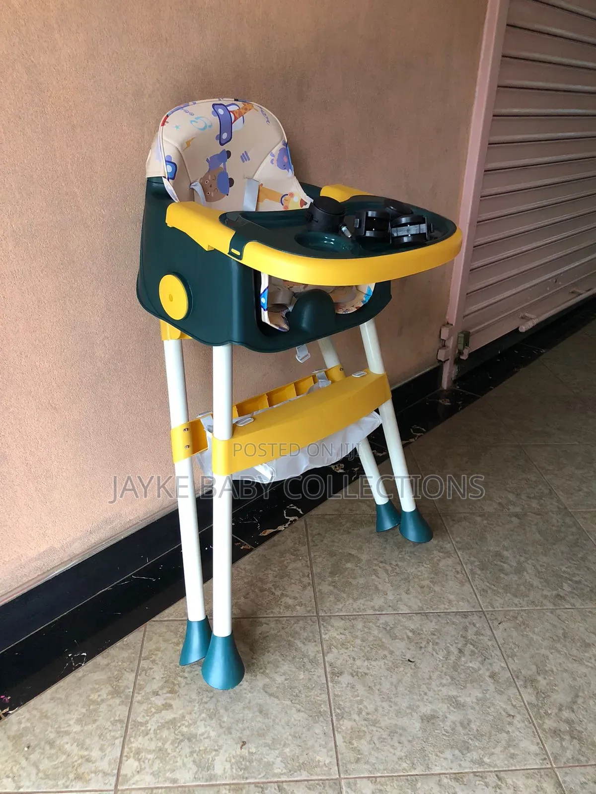 3-in-1 Adjustable Baby High Chair With Tray