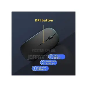 Wireless Rechargeable Mouse for Laptop 2.4g Slim Mice With Usb Receiv