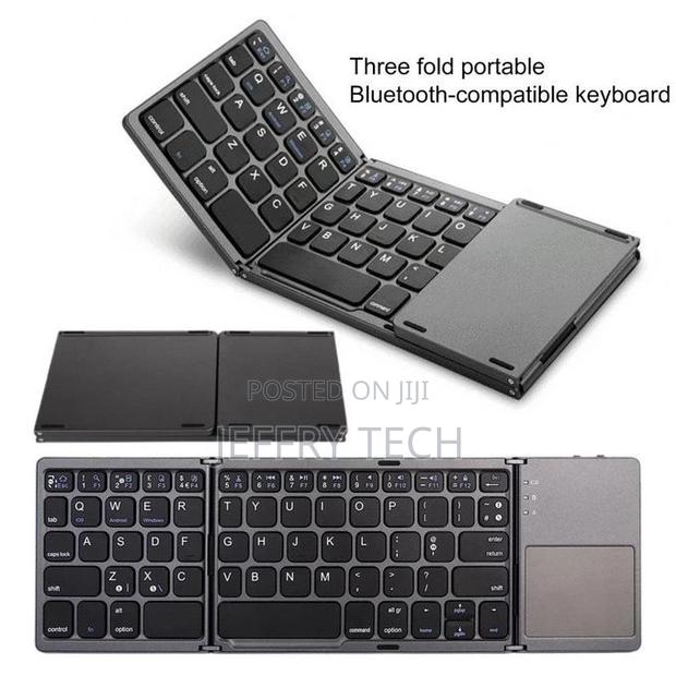 Mini Foldable Keyboard Touchpad Bluetooth-Compatible 3.0 Foldable Wire