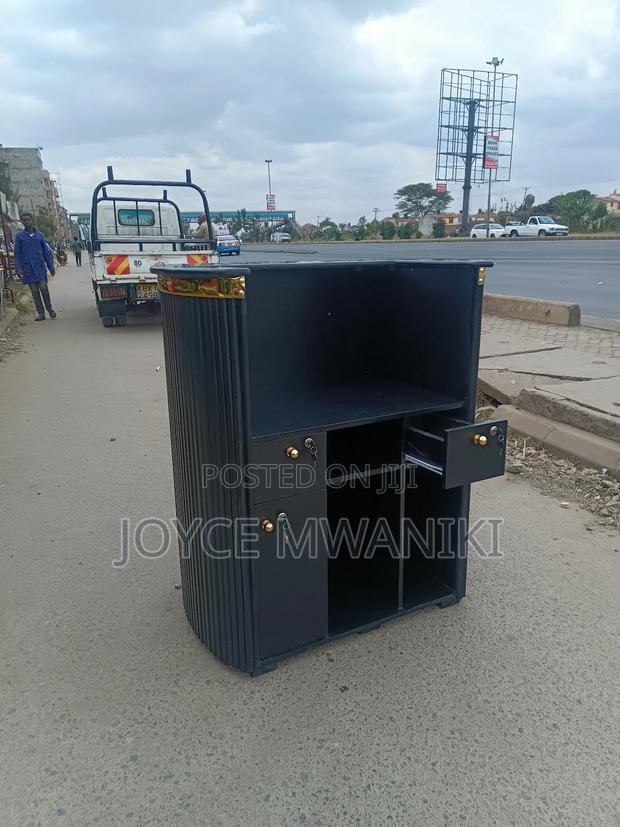 Reception Desk, Black Colour