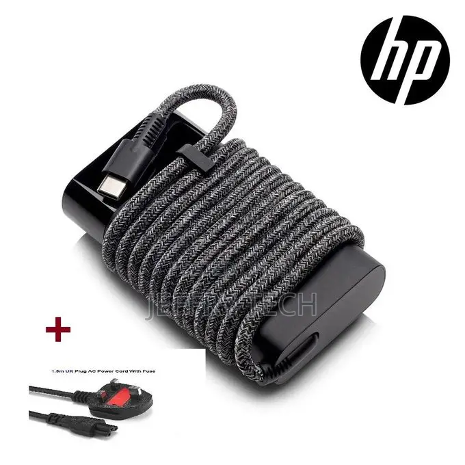 Hp Slim 65w Usb C Type C Nylon Braided Laptop Charger for Spectre, Env