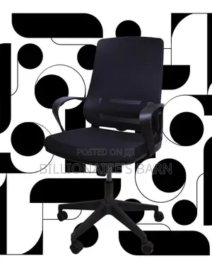 Black Ergonomic Mesh Office Chair (Breathable) — Restocked!