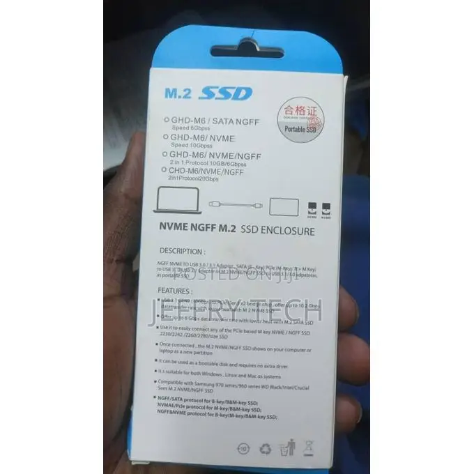 Usb3.1 to Pci-E Nvme SSD Enclosure Type-C 10gs M.2 SSD Disk External