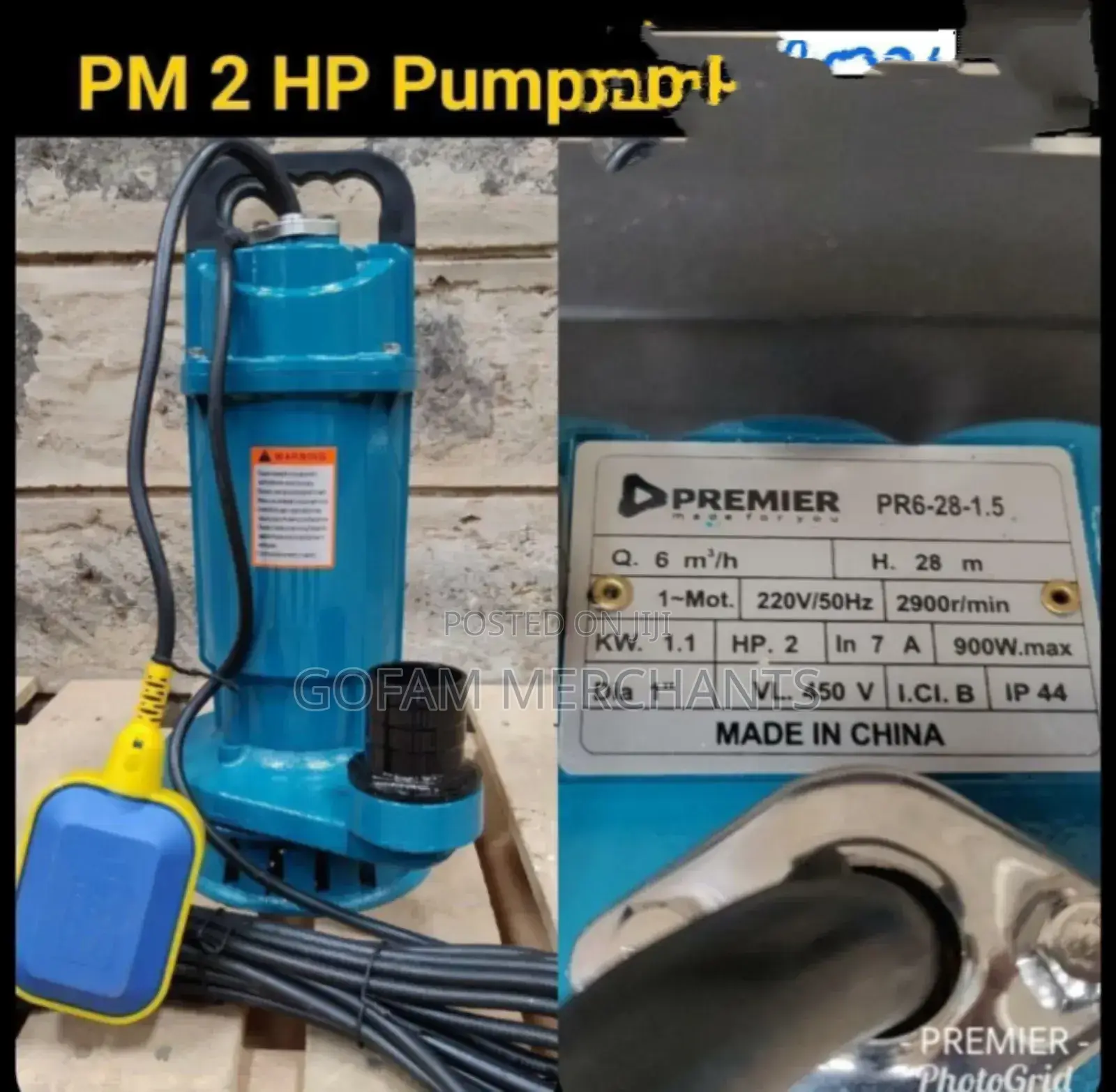 Premier Submersible 2 Hp Pump