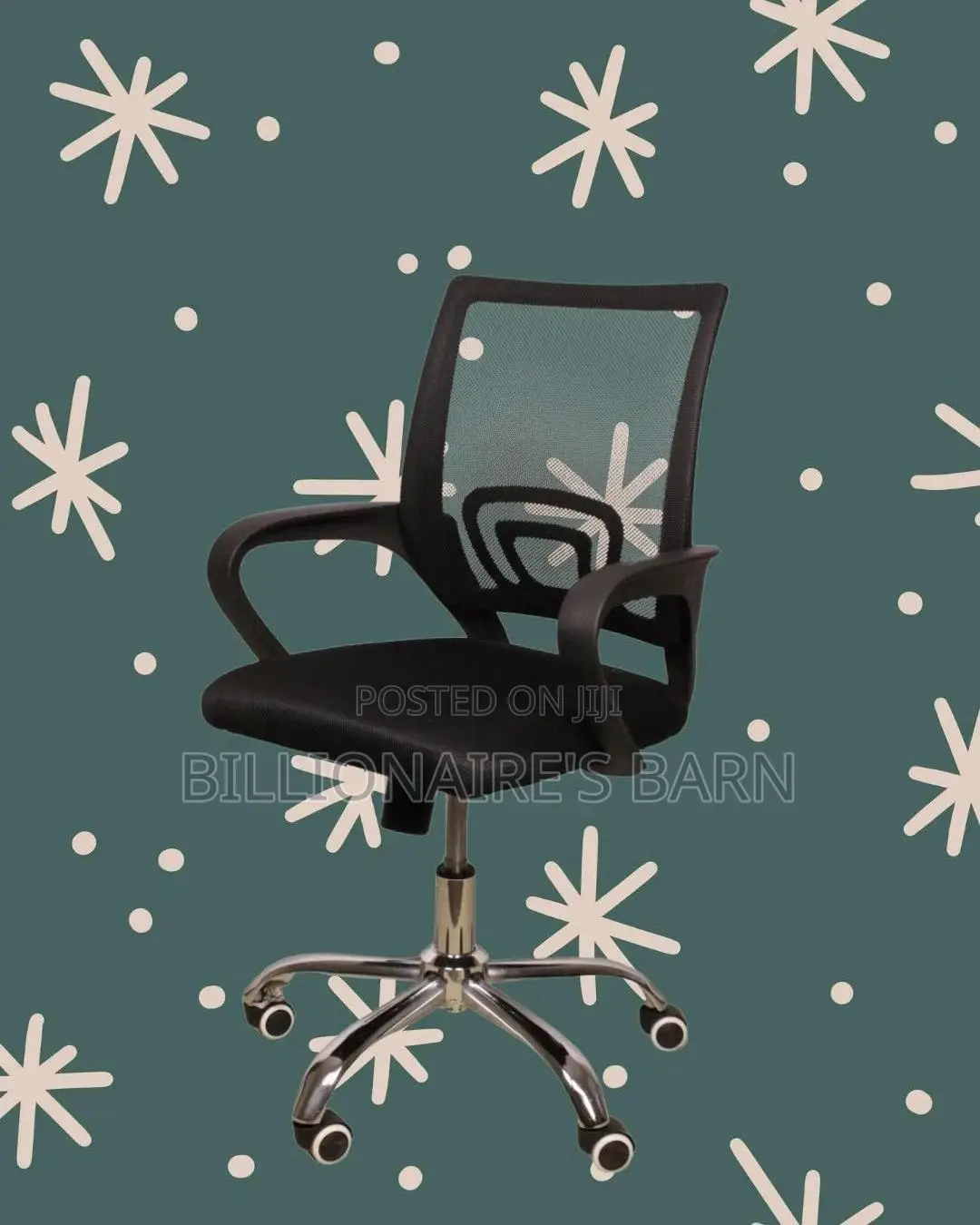 Secretarial Mesh Office Chair | Adjustable Headrest Support