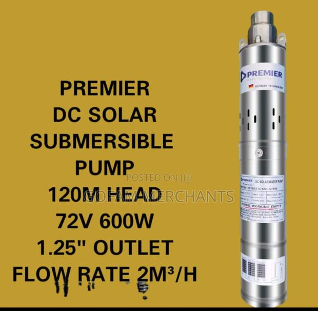 Premier Dc Solar Submersible Pump – 120m I'll Head | 1.25′′ Outlet