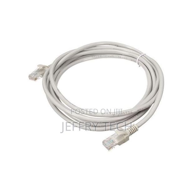 Rj45 Ethernet Network Cable Lan Cat5e Internet Patch Lead 5m -Grey - main view