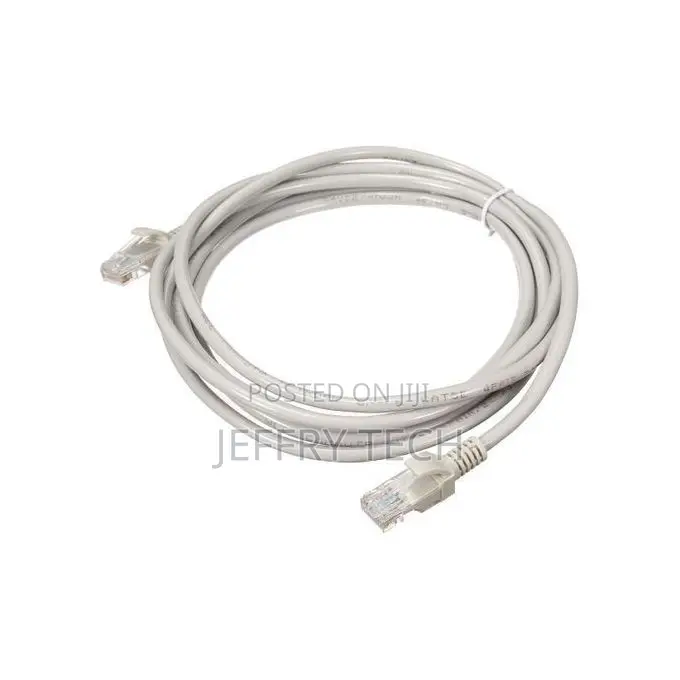 Rj45 Ethernet Network Cable Lan Cat5e Internet Patch Lead 5m -Grey