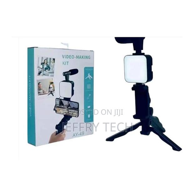Video Making, Vlogging Kit Bluetooth Remote, Mic, Mini Tripod Stand, - thumbnail 2