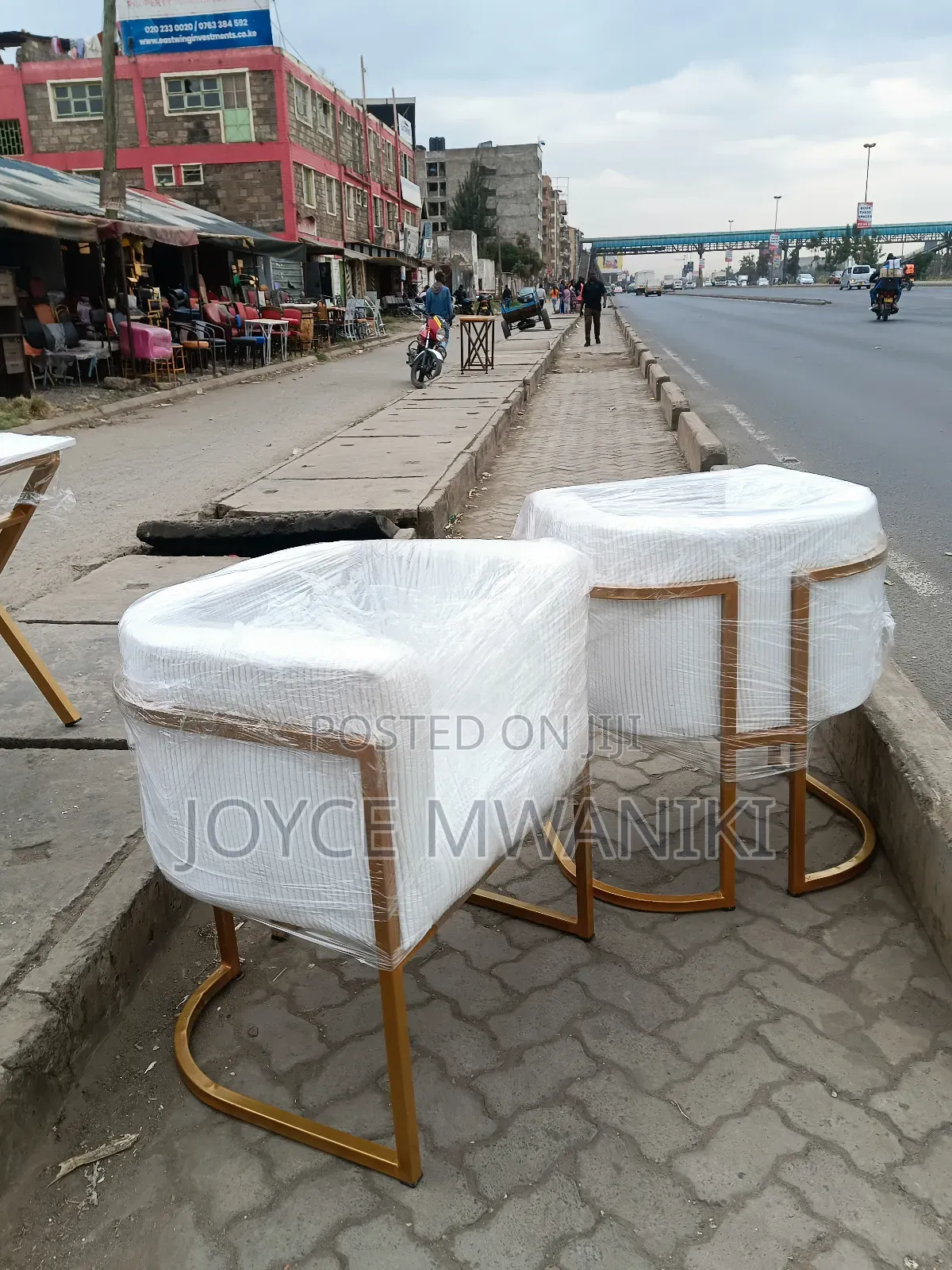 White Styling Seats or Manicure Seats