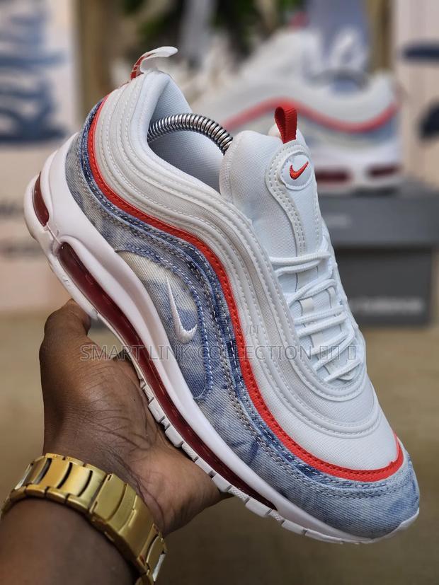 Spot New 
Airmax 97 "Washed Denim Pack White Red" - thumbnail 2