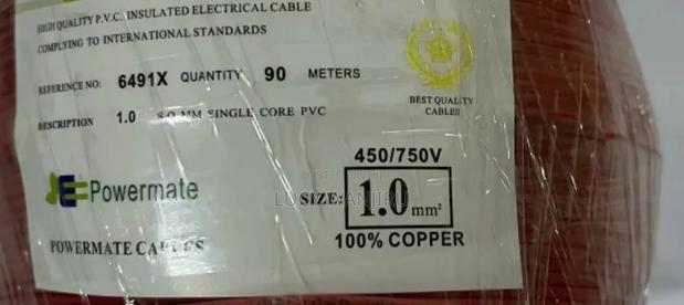 1.0mm Single Core Powermate Cable