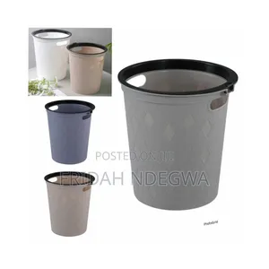 Round Faux Material Dustbin