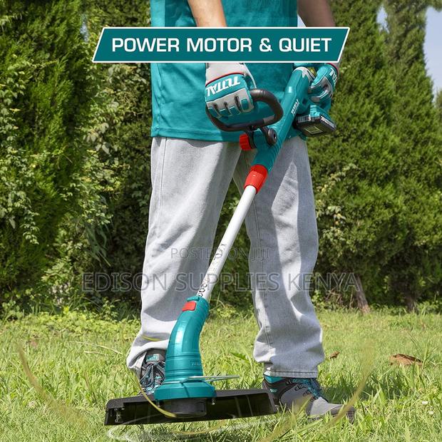 Total Cordless Grass Trimmer Battery Brush Cutter String Grass - thumbnail 2
