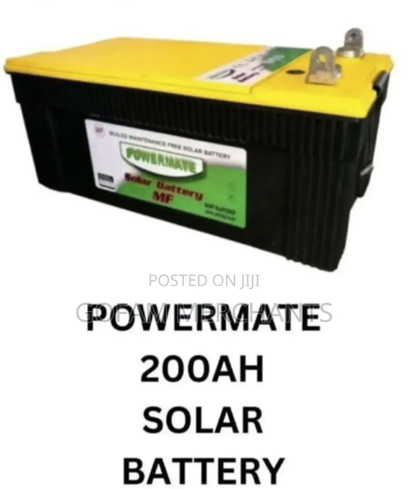 Powermate 200ah Sealed Maintenance Free Solar Batteryi