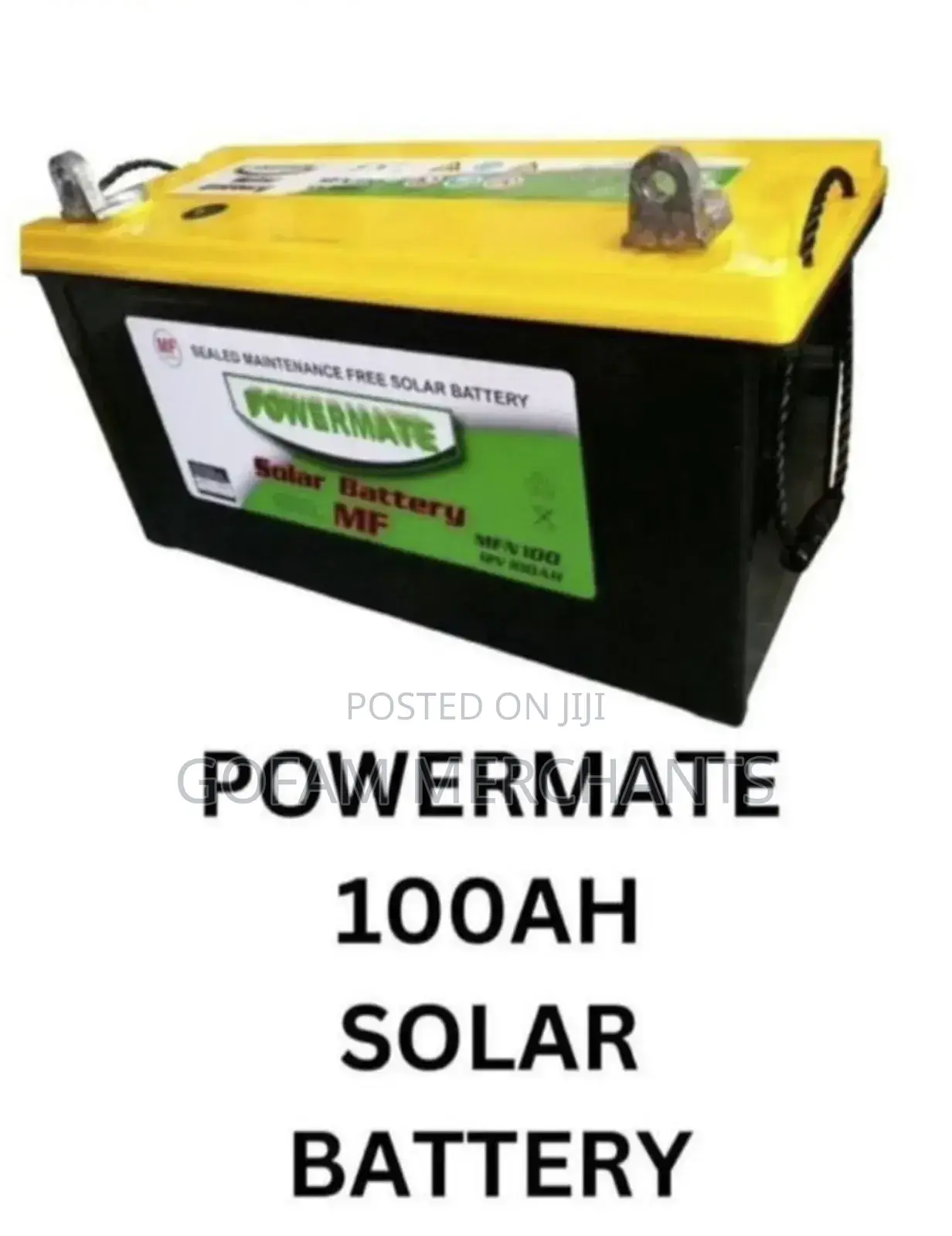 Powermate 100ah Solar Battery Dry Cell Maintenance Free Solar Battery