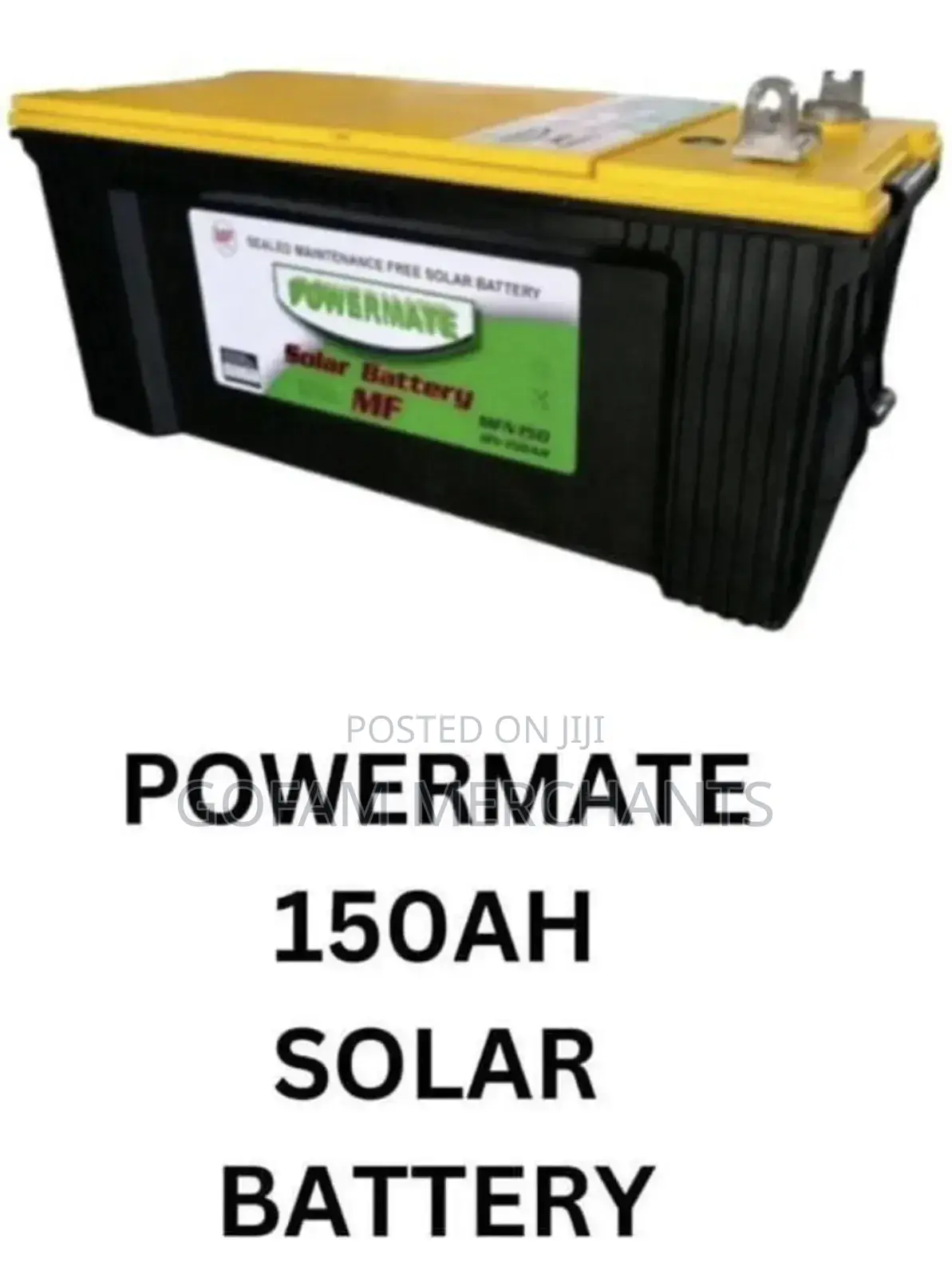 Powermate 150ah Solar Battery Dry Cell Maintenance Free Solar Battery