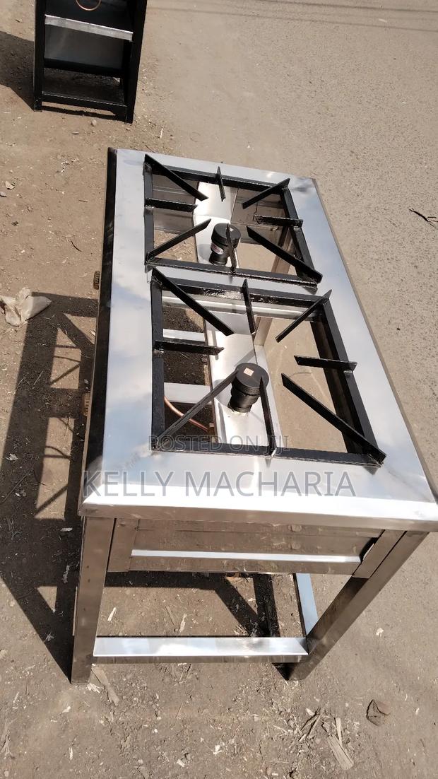 Stainless Two Burner Gas Grill Jikos - main view