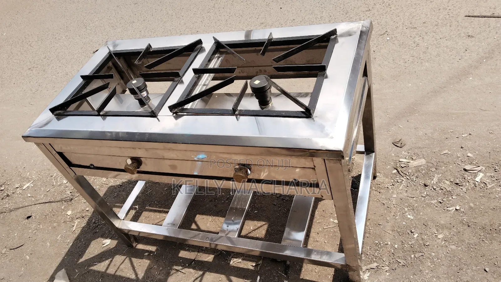 Stainless Two Burner Gas Grill Jikos