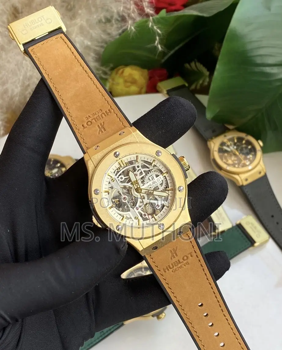 1st Quality Automatic Leather Suede Hublot for Gents