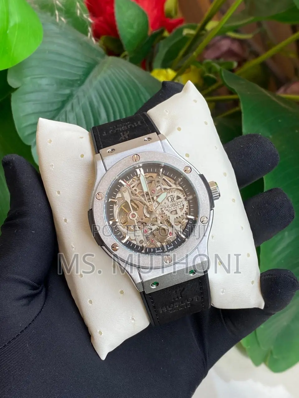 1st Quality Automatic Leather Suede Hublot for Gents