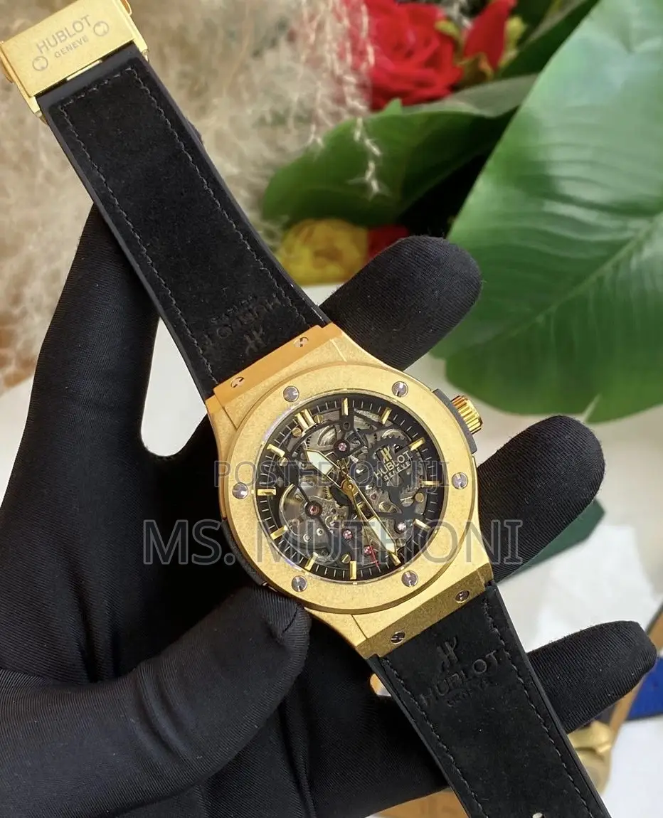 1st Quality Automatic Leather Suede Hublot for Gents