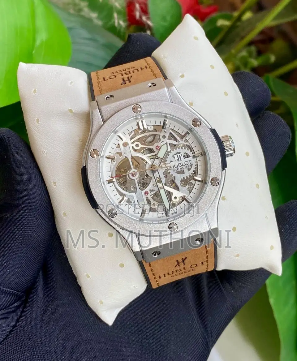 1st Quality Automatic Leather Suede Hublot for Gents