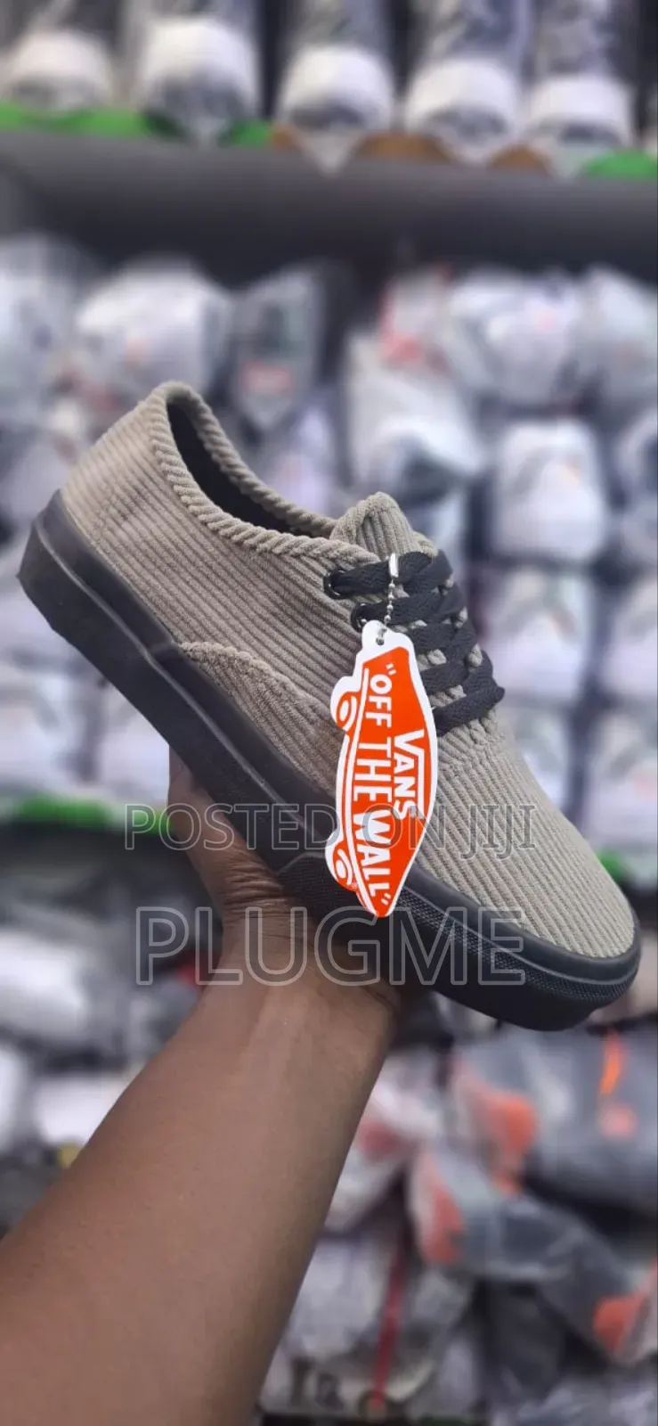 Corduroy Colored Guilted Off the Wall Vans Shoes