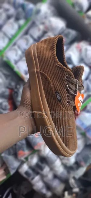 Corduroy Colored Guilted Off the Wall Vans Shoes