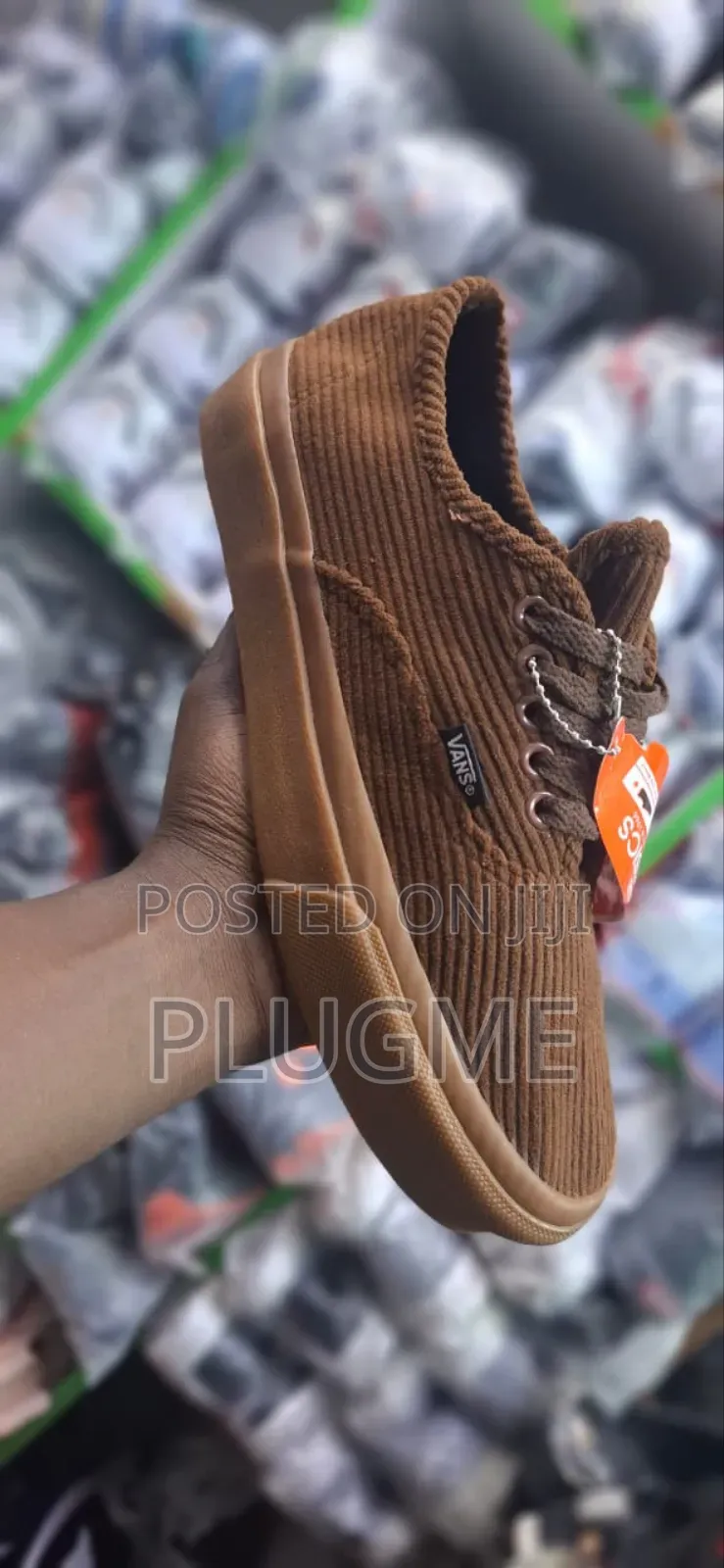 Corduroy Colored Guilted Off the Wall Vans Shoes