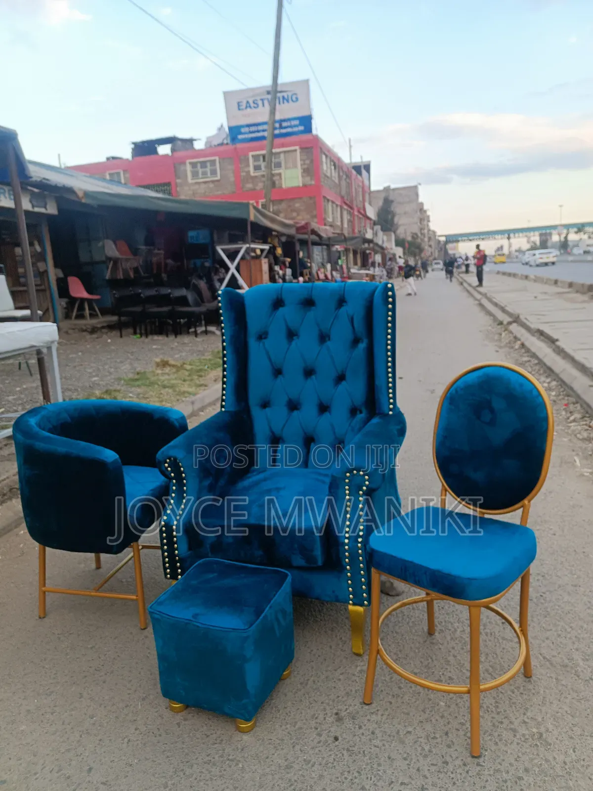 2 Manicure Seats and a Pedicure Seat Plus Stool