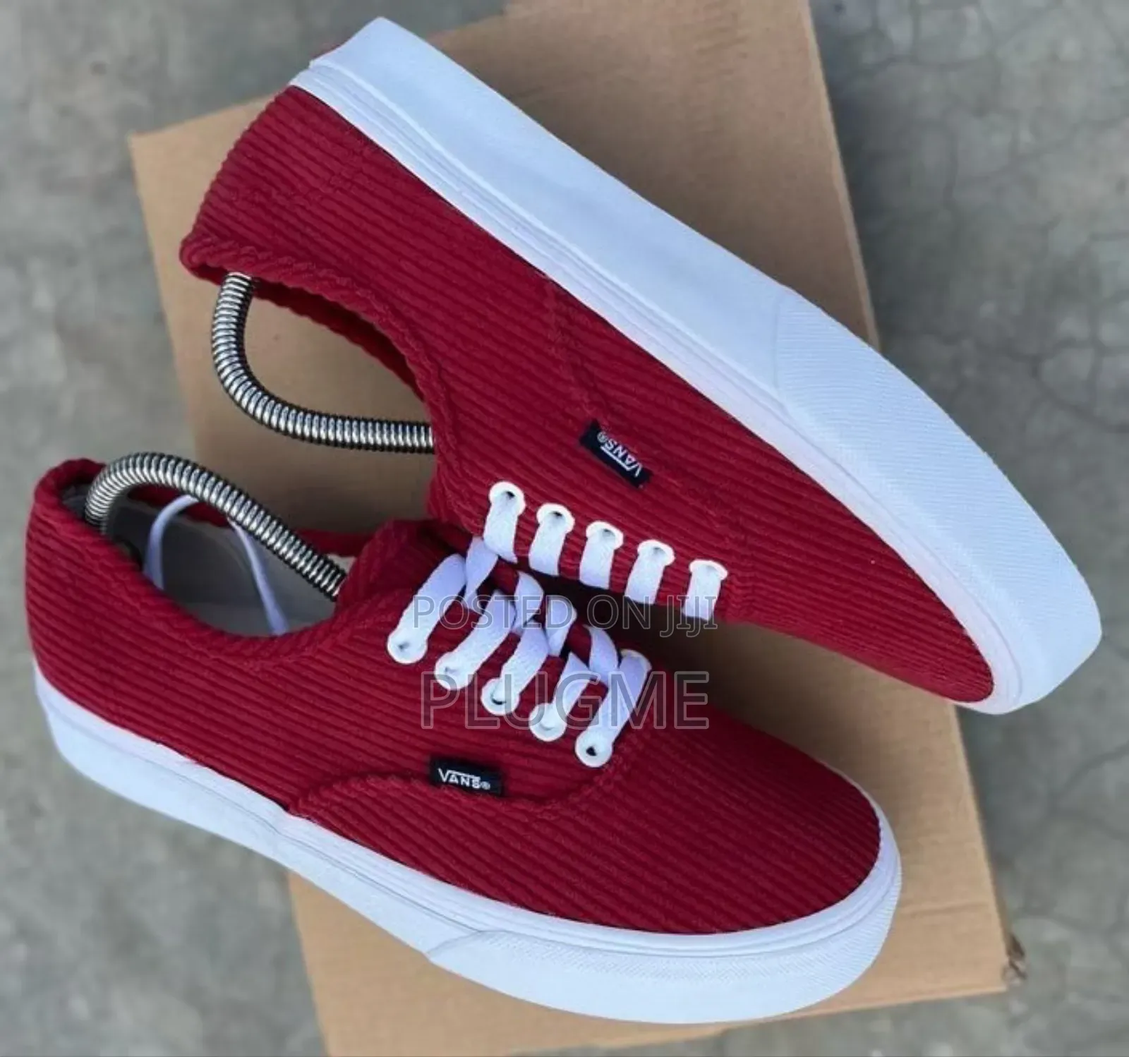 Corduroy Colored Guilted Off the Wall Vans Shoes
