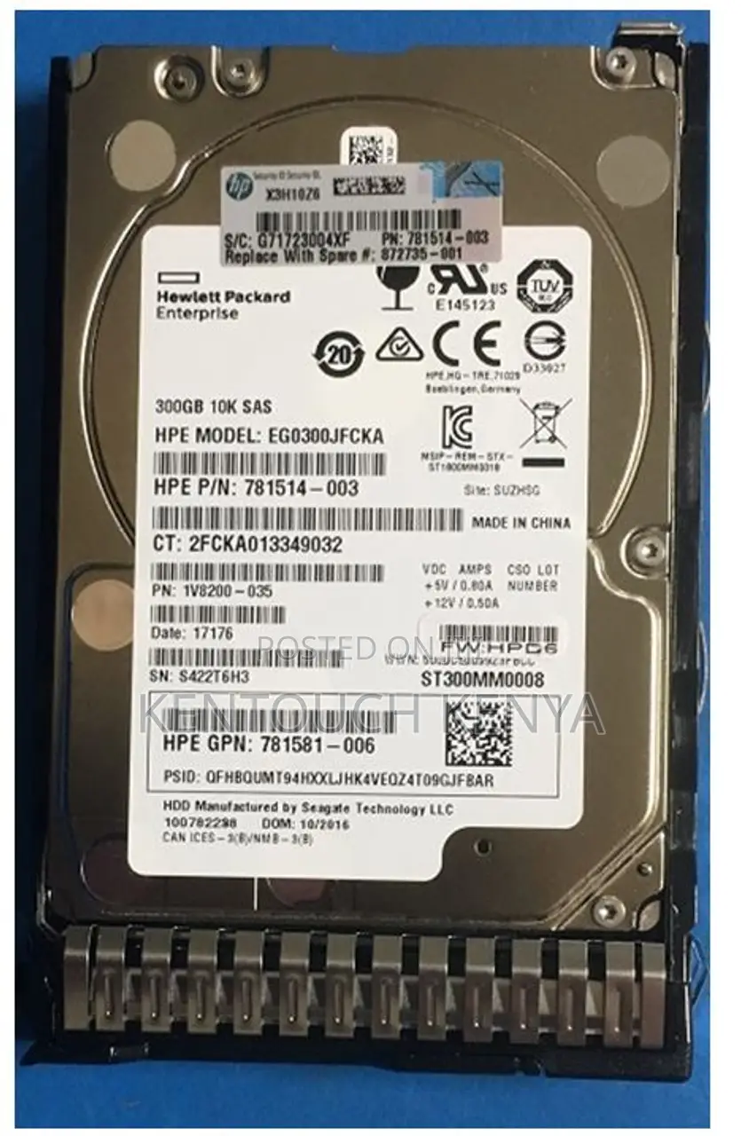 Hp 300gb 6g Sas 2.5 Dual Port Server HDD