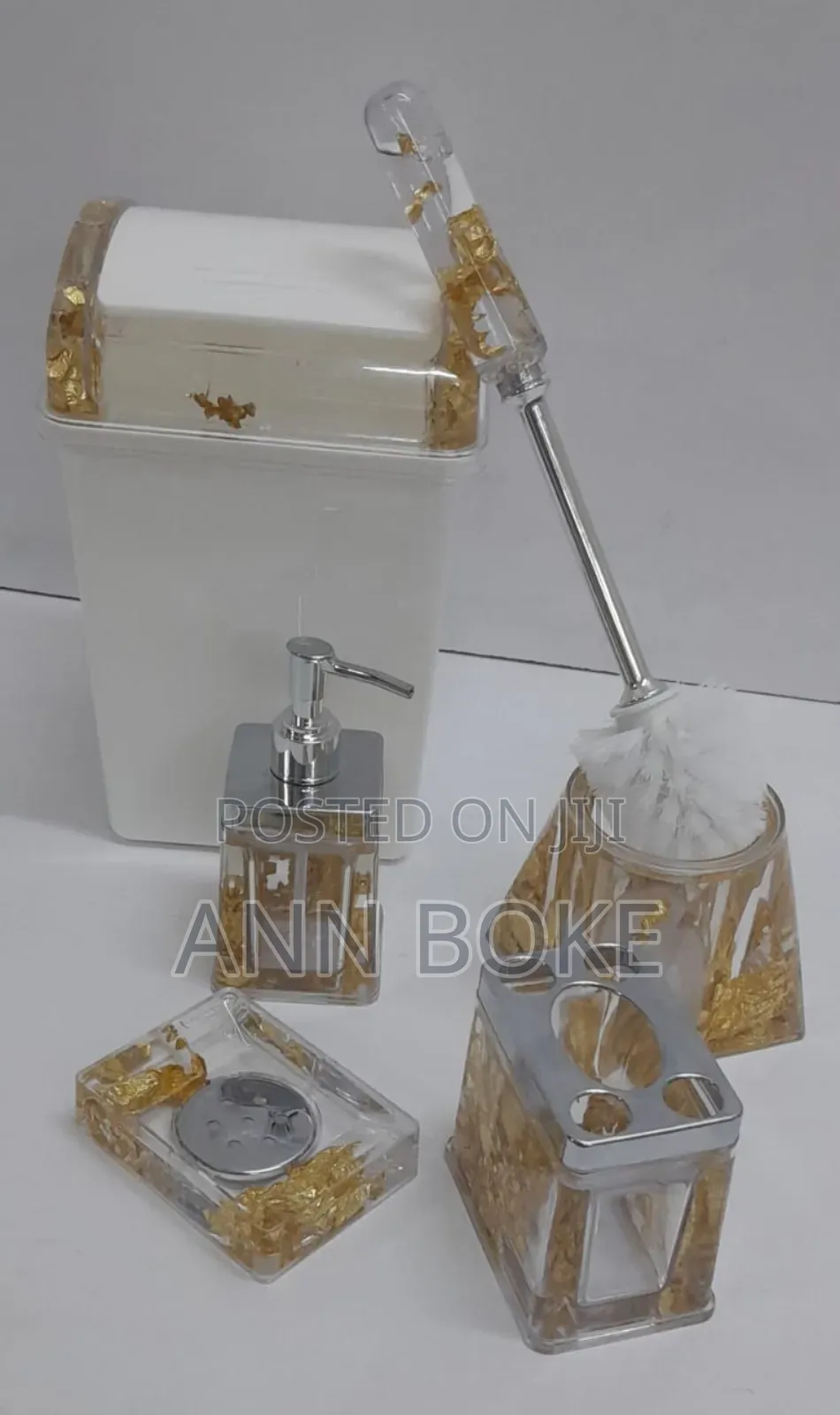 *5pcs Water Shell Flower Bathroom Accessories Set Now Available