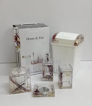 *5pcs Water Shell Flower Bathroom Accessories Set Now Available