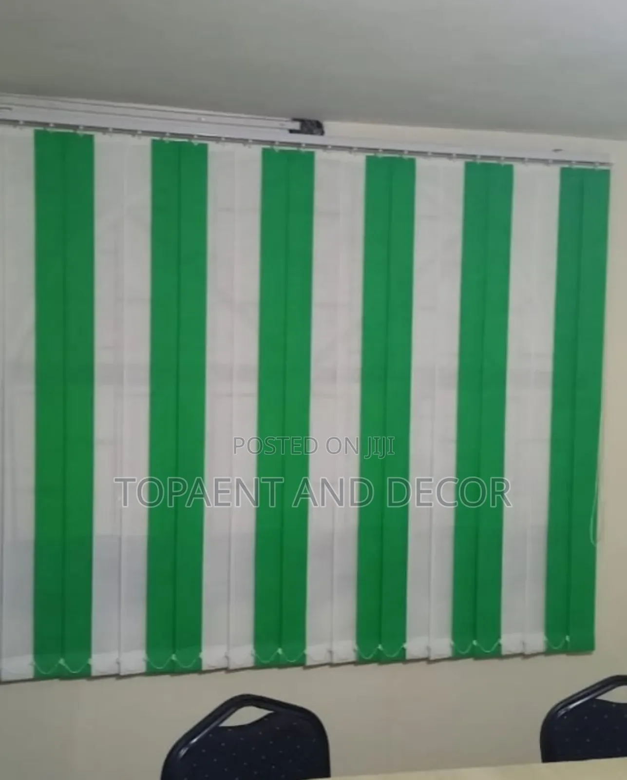 Classic Vertical Office Window Blinds Installation