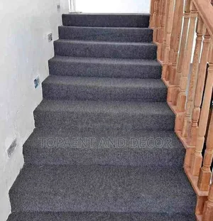 Elegant Staircase Wall to Wall Flooring Carpet