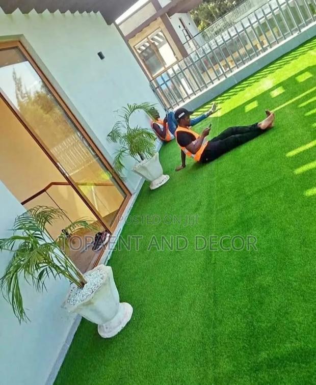 Premium Artificial Weatherproof Grass Mat - main view