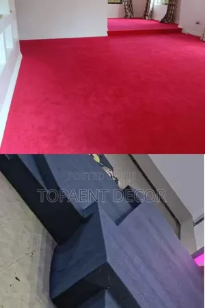 Red and Blue Wall to Wall Full Space Coverage Supply and Fit Carpets