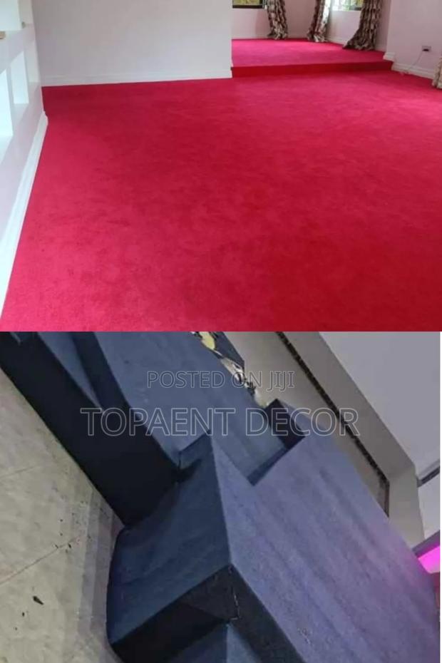 Red and Blue Wall to Wall Full Space Coverage Supply and Fit Carpets