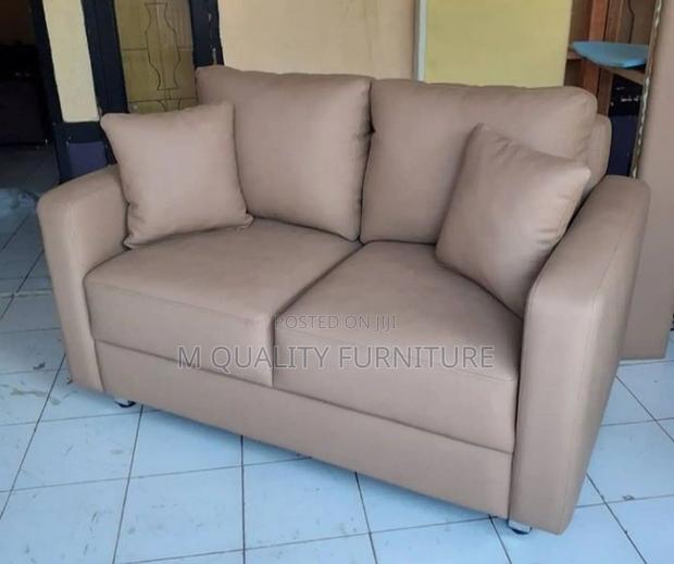 2-Seater Brown Unique Elegant Couch